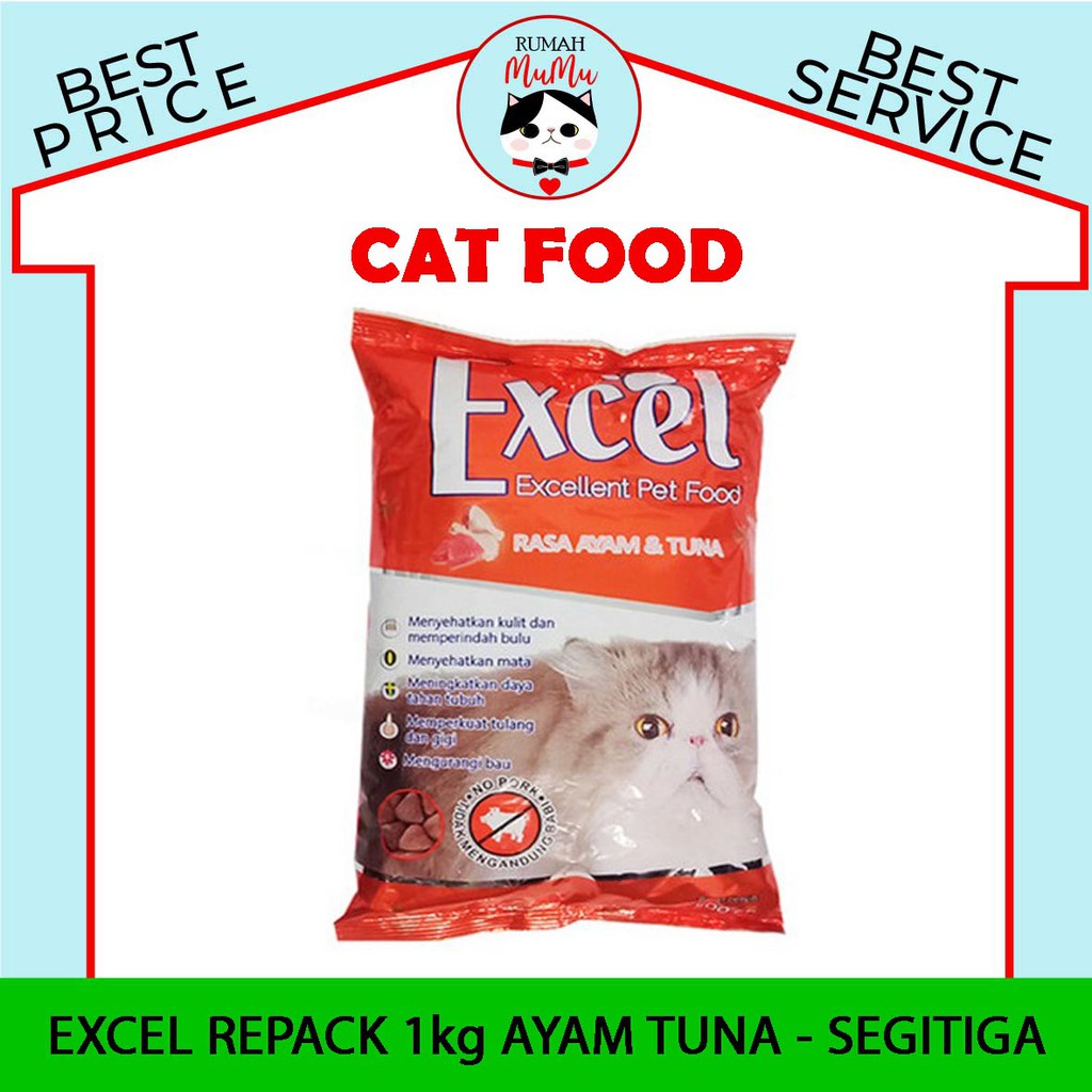 MAKANAN KUCING ADULT MERK EXCEL 500GR FRESHPACK