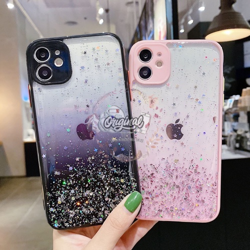 Softcase Casing Case Fuze Candy Motif Star Glitter Bling Bling Oppo A12 A11K A15 OR467