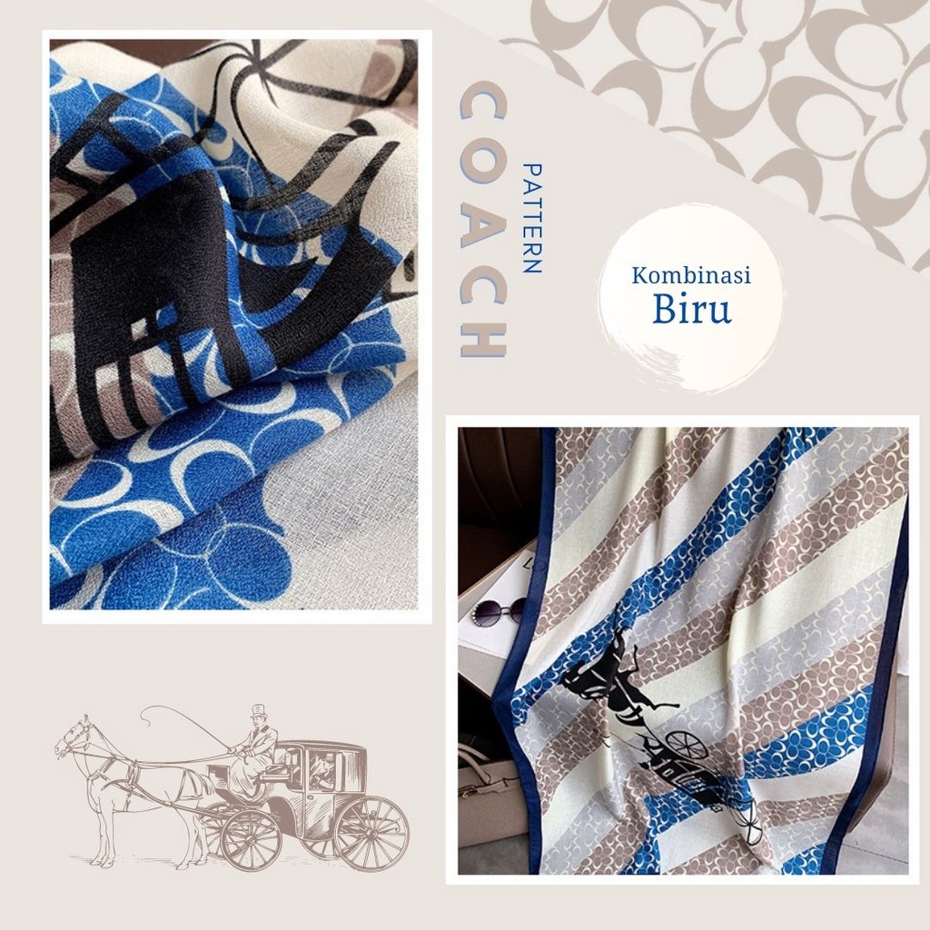 Syal Branded Scarf Mewah Elegant Sutra Hadiah Cewek-1