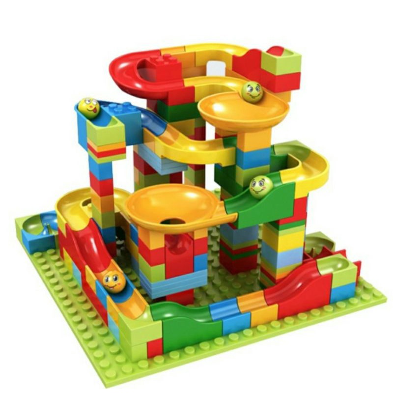 Jual 168pc lego marble race / lego marble run bricks kelereng brick