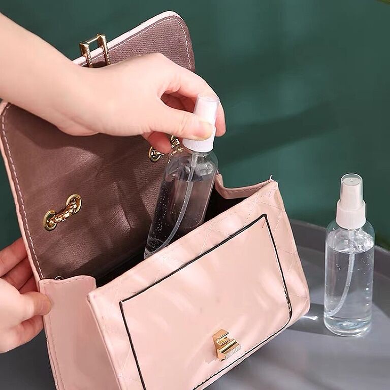 Refillable Bottles Travel Transparent Plastic Perfume Atomizer Empty Small Spray Bottle 30/50/100ml Toxic Free Safe Dropship