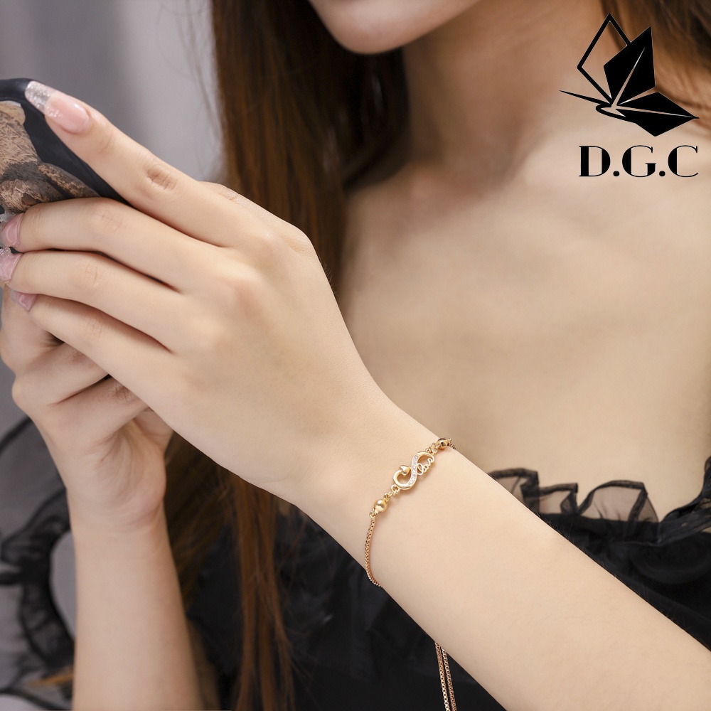 ✨D.G.C✨ COD Rose Gold Bell Gelang Wanita Titanium Stainless Steel Aksesoris Wanita D355