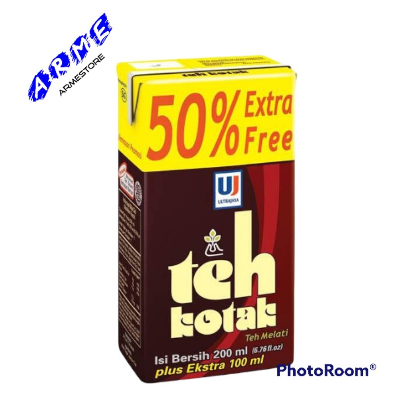 

Ultra teh kotak 200 ml extra 50% (300ml)