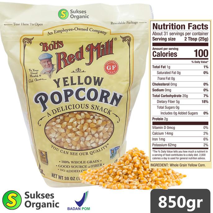 

Yellow Popcorn Bob's Red Mill 850gr