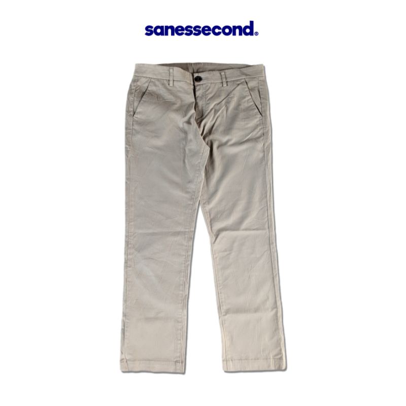 Celana Chino Panjang Uniqlo Cream Size 31 Original Second Branded | Celana Cowok Panjang | Thrift Ce