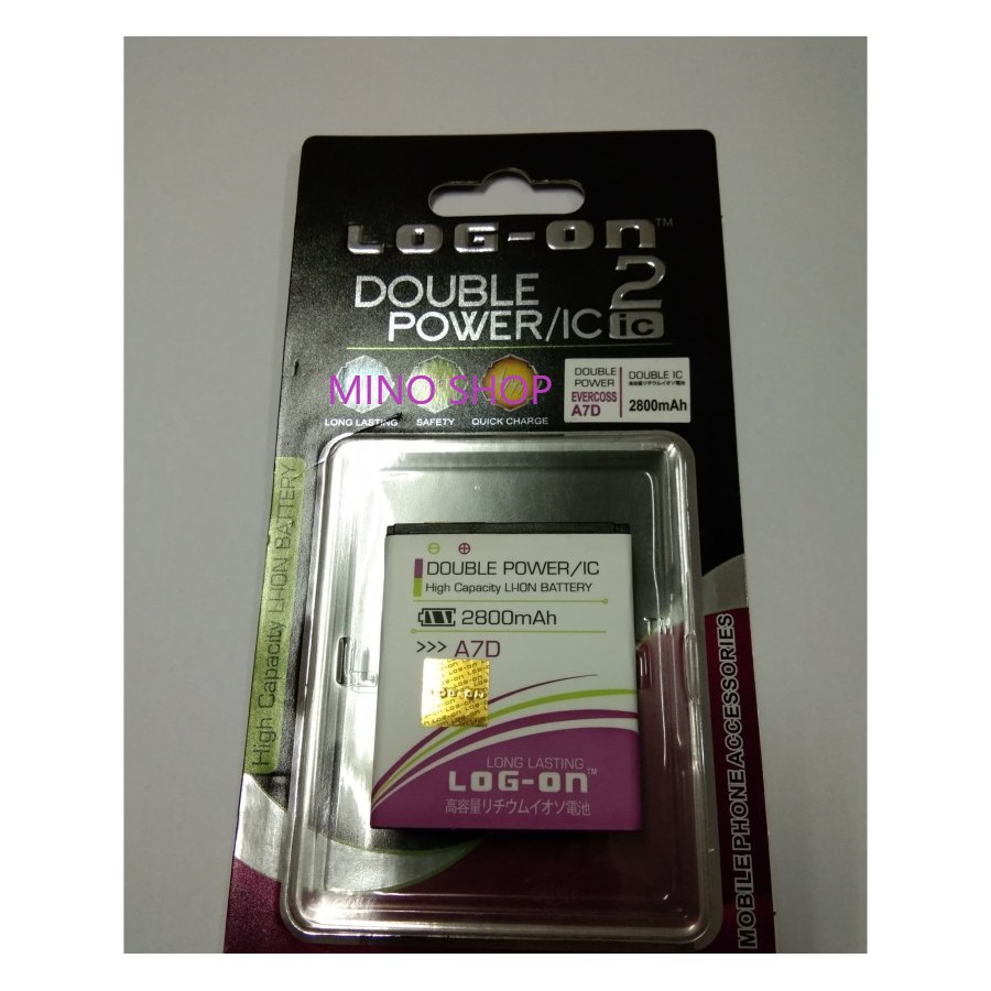 BATERAI EVERCOSS A7D - LOG ON DOUBLE POWER BATTERY BATRE