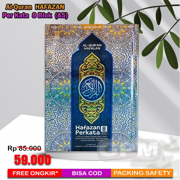 Al-Quran Hafalan Hafazan Tanafus Perkata 8 Blok Warna uk. A5 (Al-Qosbah)