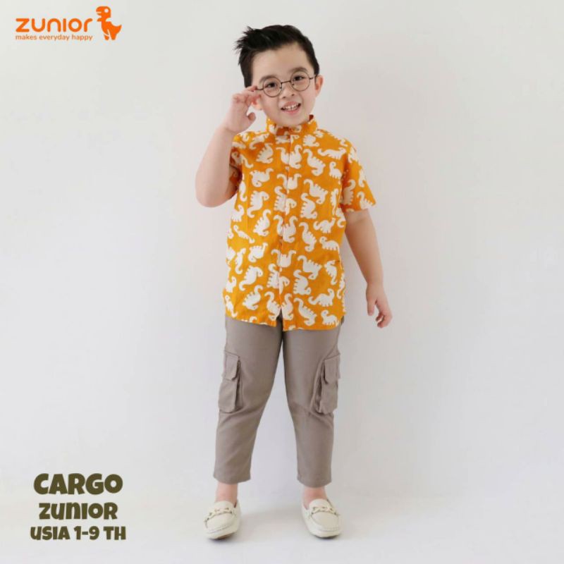 Cargo Anak Zunior Premium Khaki