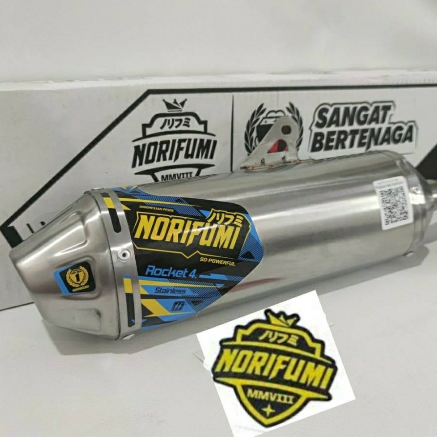 KNALPOT NORIFUMI ROCKET 4 KLX DTRACKER ORIGINAL