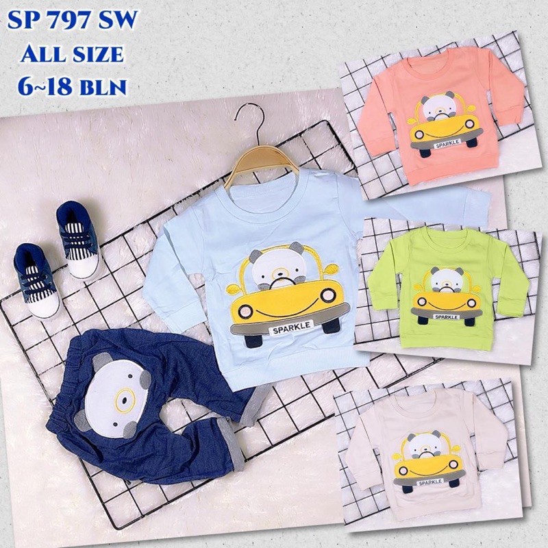 DK Sparkle Setelan Baju Kaos Celana Baju Bayi Anak Murah