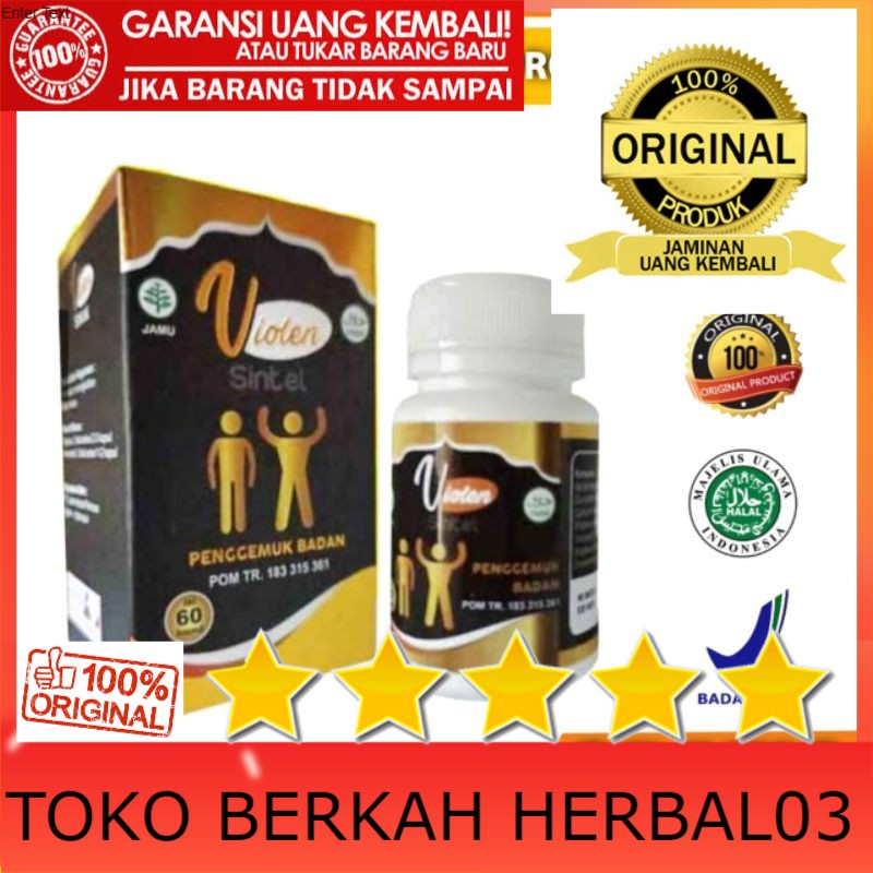100% ASLI VIOLEN OBAT PENGGEMUK BADAN HERBAL OBAT PENAMBAH NAFSU MAKAN ALAMI.