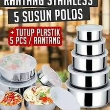 [Terlaris Gratis Bubble] Rantang susun 5 stainless /Protect fresh box / freshbox stainless