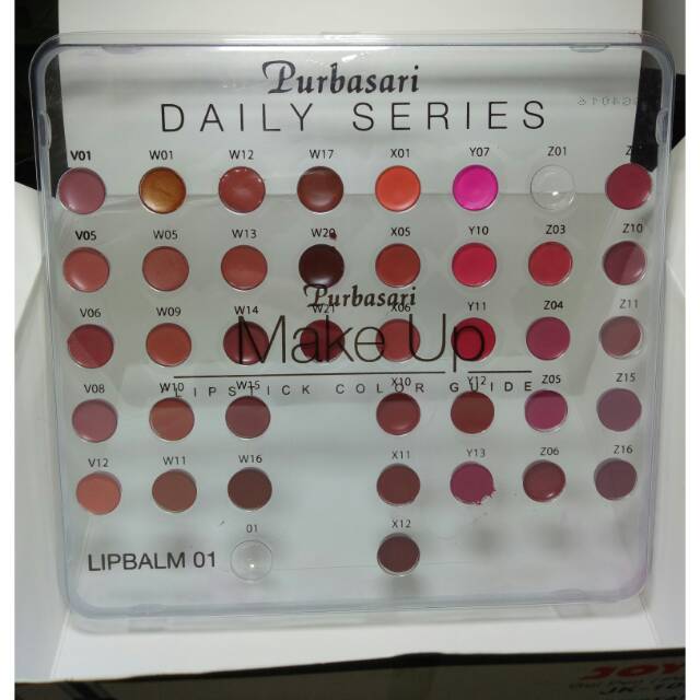 Tester Purbasari Daily Series lipstik pallete