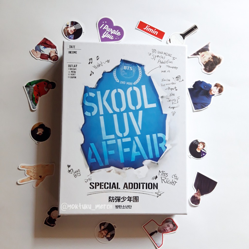 Sharing Album Skool Luv Affair SPECIAL EDITION Pc RM (Photocard, namjoon, yoongi, sla sa, only