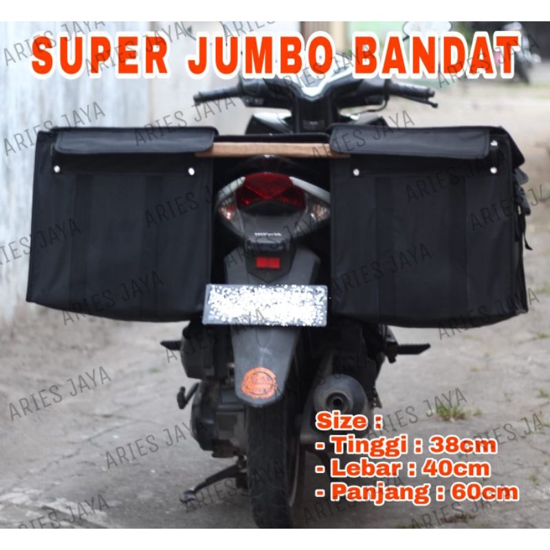 Tas Pos Obrok Kurir Sales Anti Air Tas Motor Tas Rengkek Tas Kargo Bandat Super Jumbo Aries Jaya