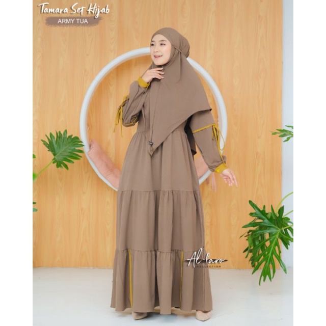 AL FARO ORI//TAMARA SET SYAR'I BY AL FARO//GAMIS SYAR'I TERBARU//GAMIS KHIMAR NON PET