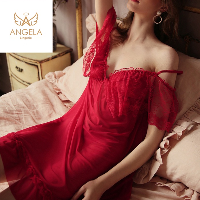 ANGELA PREMIUM Japan Quality Dress Sexy Lingerie Setelan Celana Dalam G String Seamless Baju Tidur Piyama Jepang Korea Fashion Seserahan Malam Pertama Kimono SP09