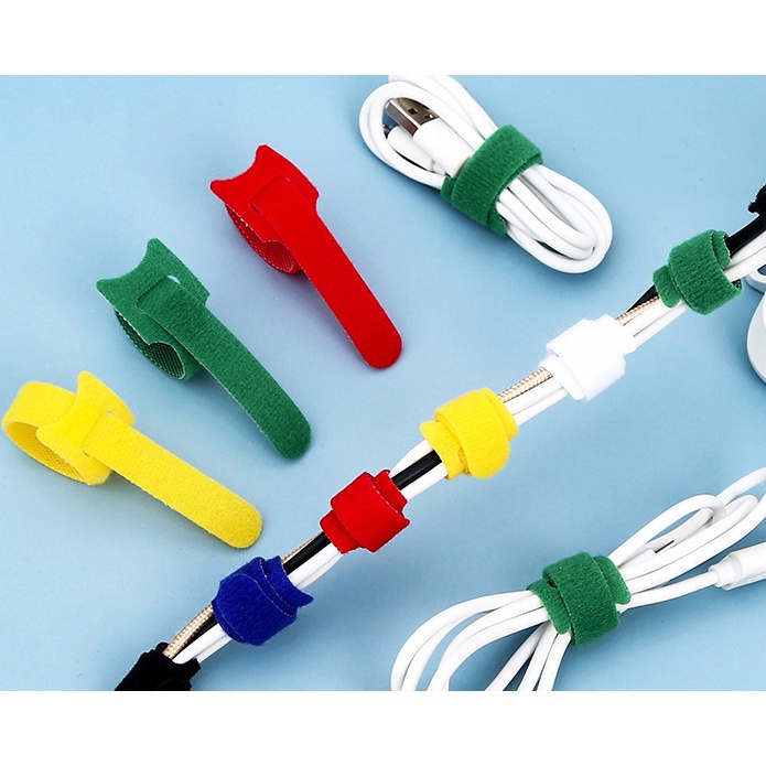 H 783 30pcs Cable Strap Pengikat Perekat Kabel /Organizer Kabel USB / Strap Cable/ Kabel Strap Pengi