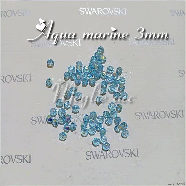 Kristal swarovski Bicone 3mm warna(perlusin)