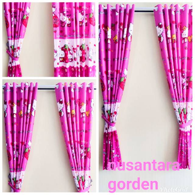 Gorden jendela pintu karakter #hellokitty #frozen #doraemon#thomas ukuran lebar 140cm t 210cm#gorden