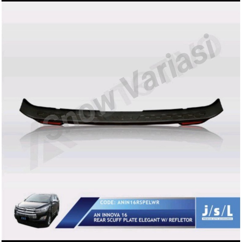Sillplate belakang black reflektor all new innova reborn 2021 pnp