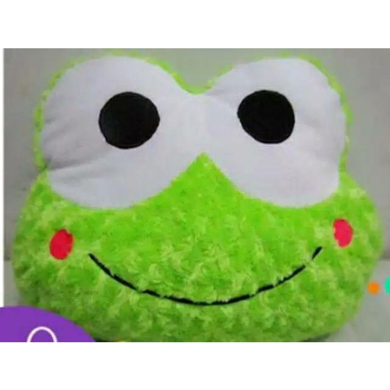 0Bantal keropi Bantal Kepala Keroppi Bulat Bulu Snail