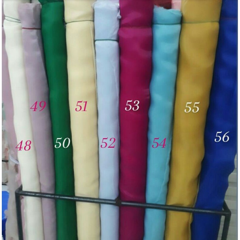 Kain organza dop/Bahan organza/Organza polos