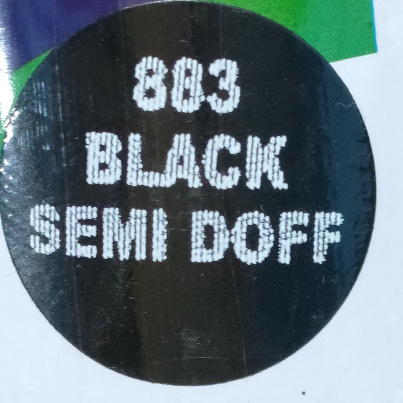 Pilok Pilox Cat Semprot Diton Black Semi Doff 883 Hitam Semi Doff 300cc