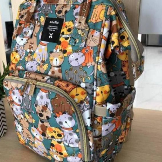 PROMO HARI INI Tas ANELLO diaper bag MOTIF UPGRADE + PENGHANGAT+GANTUNGAN STROLER waterproof prem
