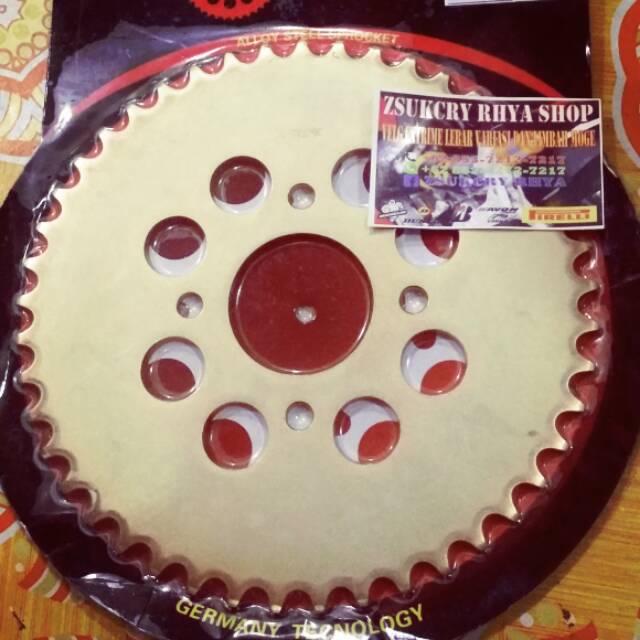 Gir gear belakang tiger 520 mata 45