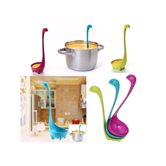 Sendok kuah /sayur / sop /es buah unik lucu model dinosaurus