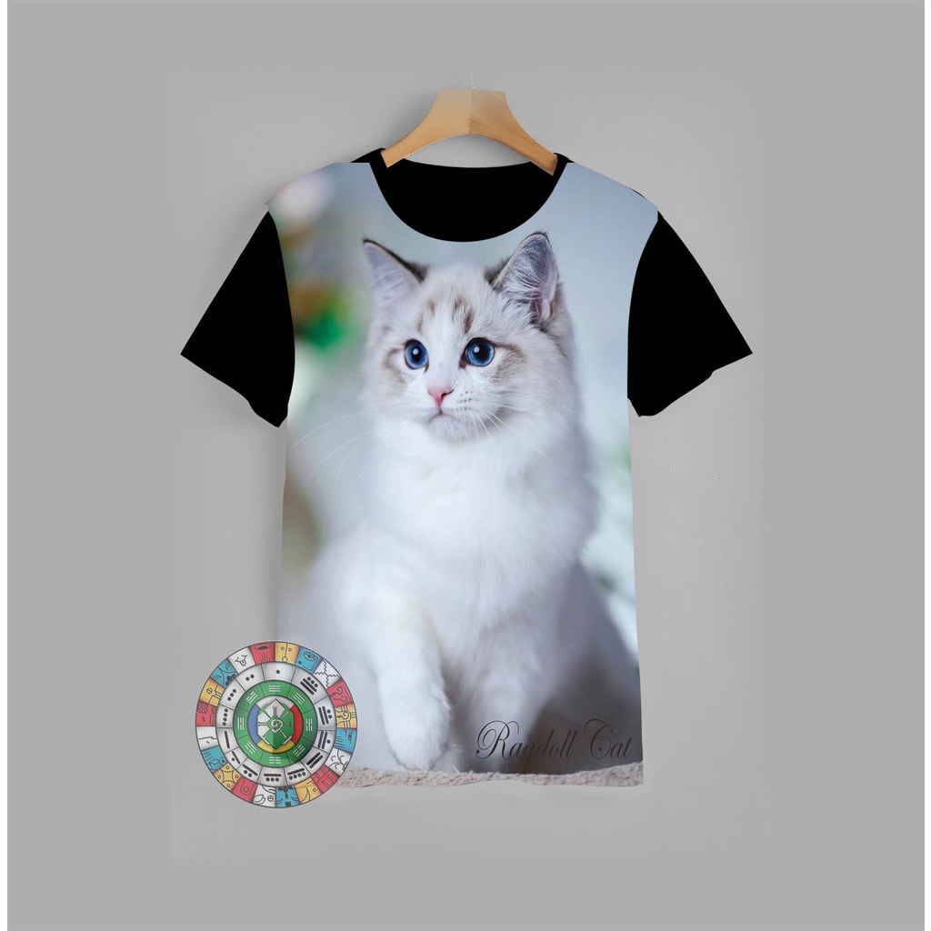 Atasan Kaos Anak Laki-laki Ragdoll Cat