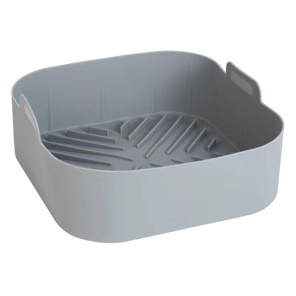 Solighter Square Silicone Pot Soft Cooking Reusable Pizza Plate Baking Basket