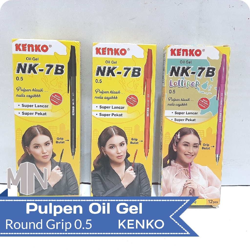 

Pulpen Oil Gel 0.5 Kenko isi 12