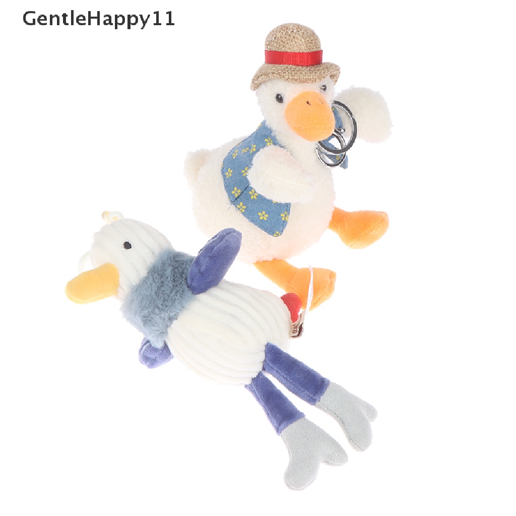 Gentlehappy Gantungan Kunci Bentuk Boneka Plush Bebek Lucu Untuk Aksesoris Tas Wanita