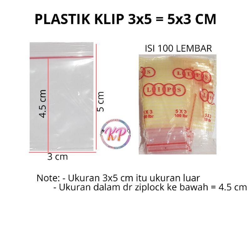 Jual Plastik Klip 3x5 4x6 5x8 Ziplock Zipper Isi 100 Pcs Shopee Indonesia 0017