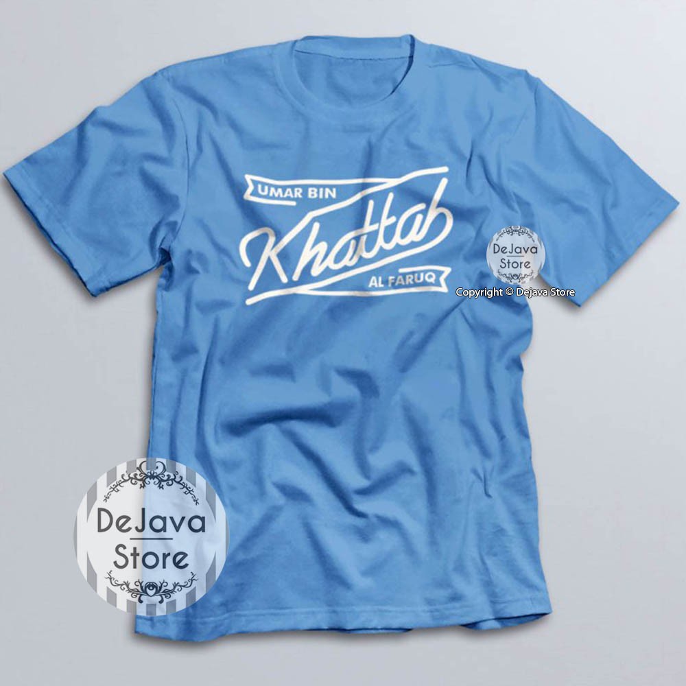 Kaos Dakwah Islami Khalifah Umar Bin Khattab Al Faruq Baju Distro Muslim Kilafah Sahabat Nabi | 336-5