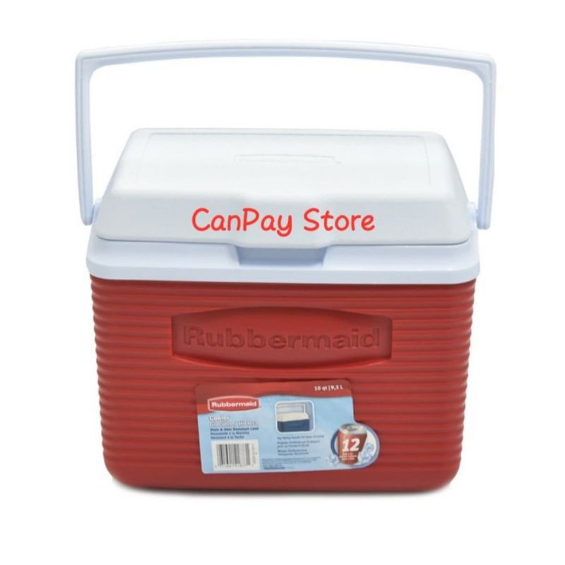 Rubbermaid victory cooler 9,5 ltr merah/ cooler box