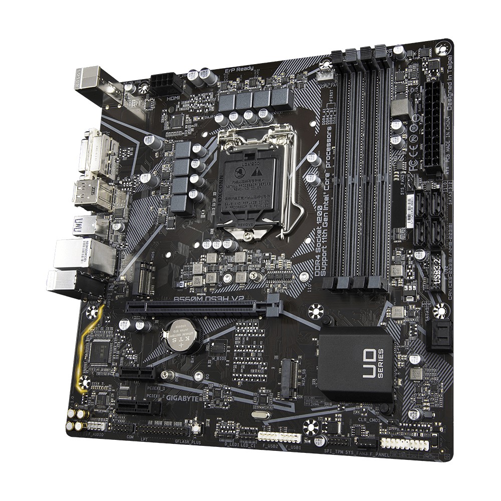 Gigabyte Motherboard B560M DS3H V2, 4 DIMMs, RGB FUSION 2., PCIe 4.0