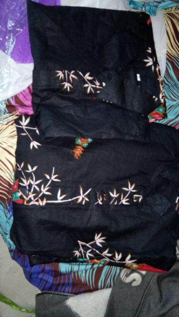 Terbaru Maura Couple Sania Ruffle Batik Couple Ori Ndoro Jowi / Gamis Batik Couple Murah