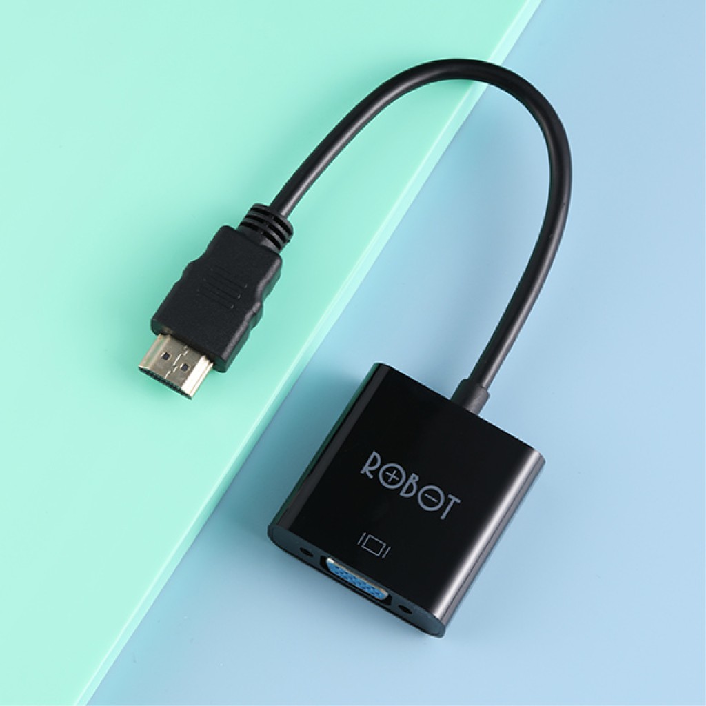 Robot RHV10 HDMI TO VGA Adapter 1080p - Garansi Resmi 1tahun original