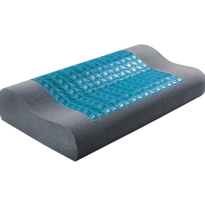 Pantone Bantal Kesehatan Charcoal Memory Foam Cool Gel / Kepala /Leher