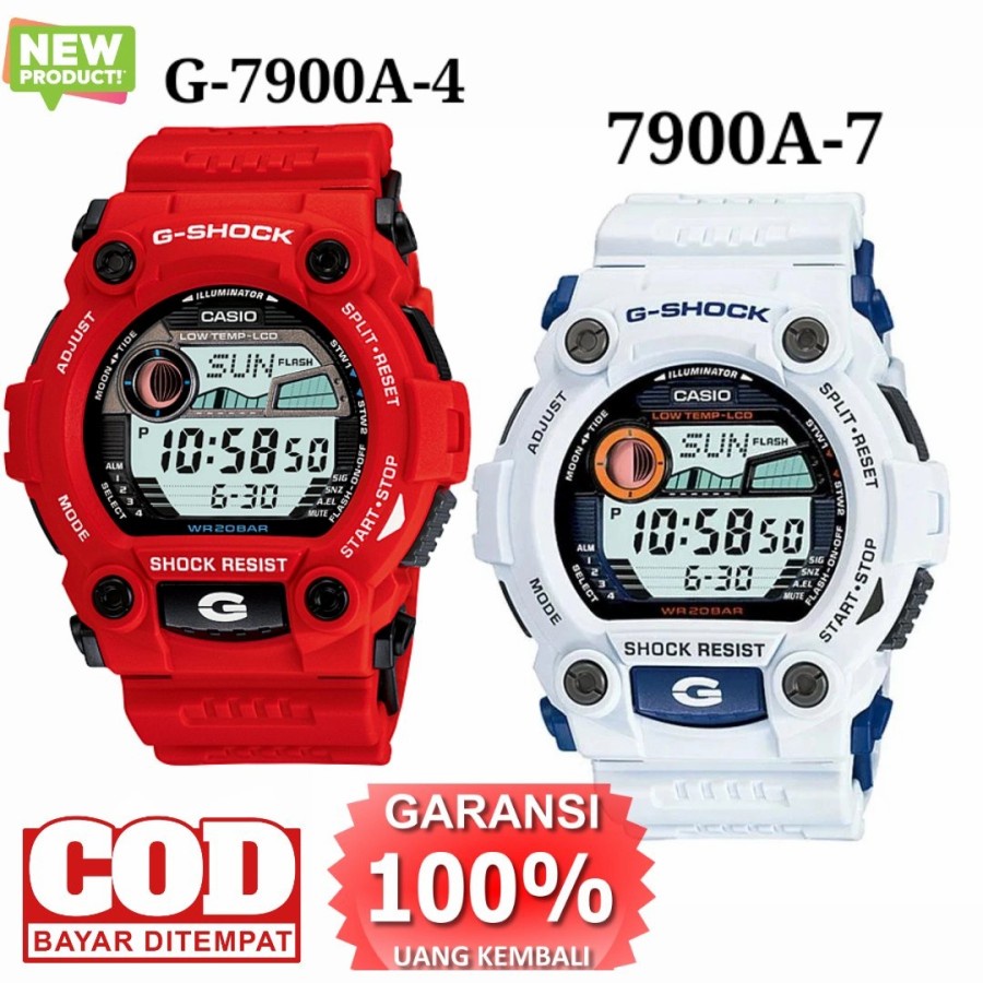 Best Seller Jam Tangan Casio G-Shock G-7900-1 Digital Strap Rubber Jam Tangan Pria Mewah Limited Edi