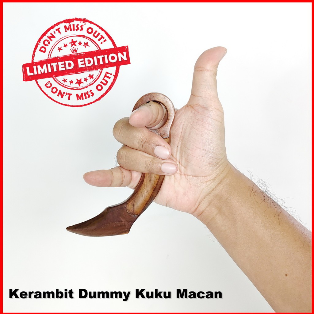 PISAU KARAMBIT KUKU MACAN DUMMY ALAT LATIHAN