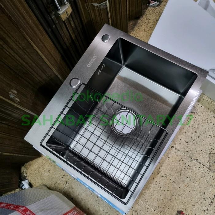 Kitchen Sink Stainless Black Hitam 50 x 40 Cm