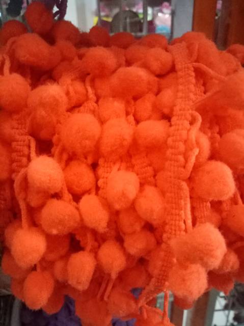 Renda bakso/renda pompom