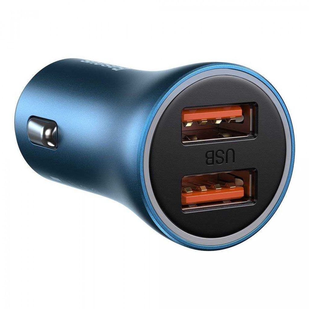 Car Charger Mobil Golden Contactor Versi 2 Port USB QC 40W