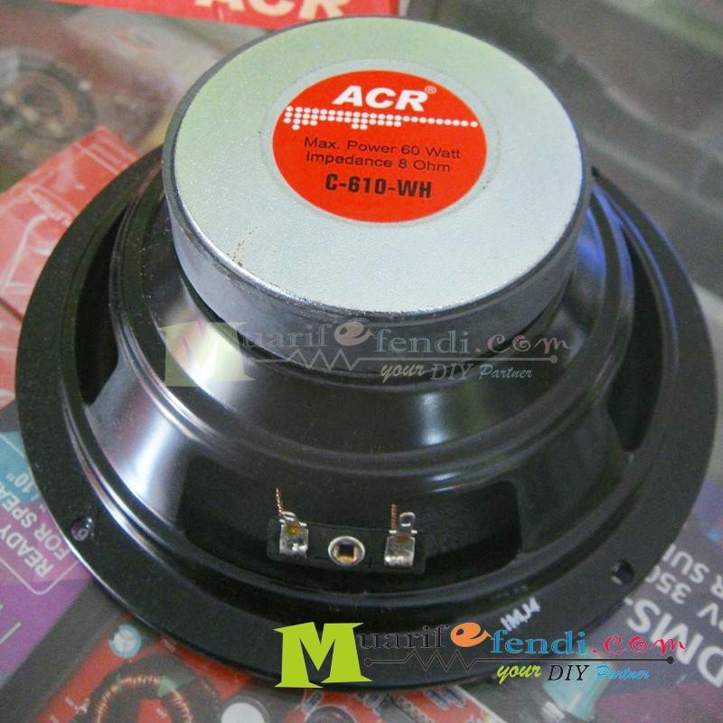 Speaker Woofer 6 Inch Acr C610wh C 610 Wh 60 Watt 8 Ohm Speaker Aktif Power Amplifier Shopee Indonesia