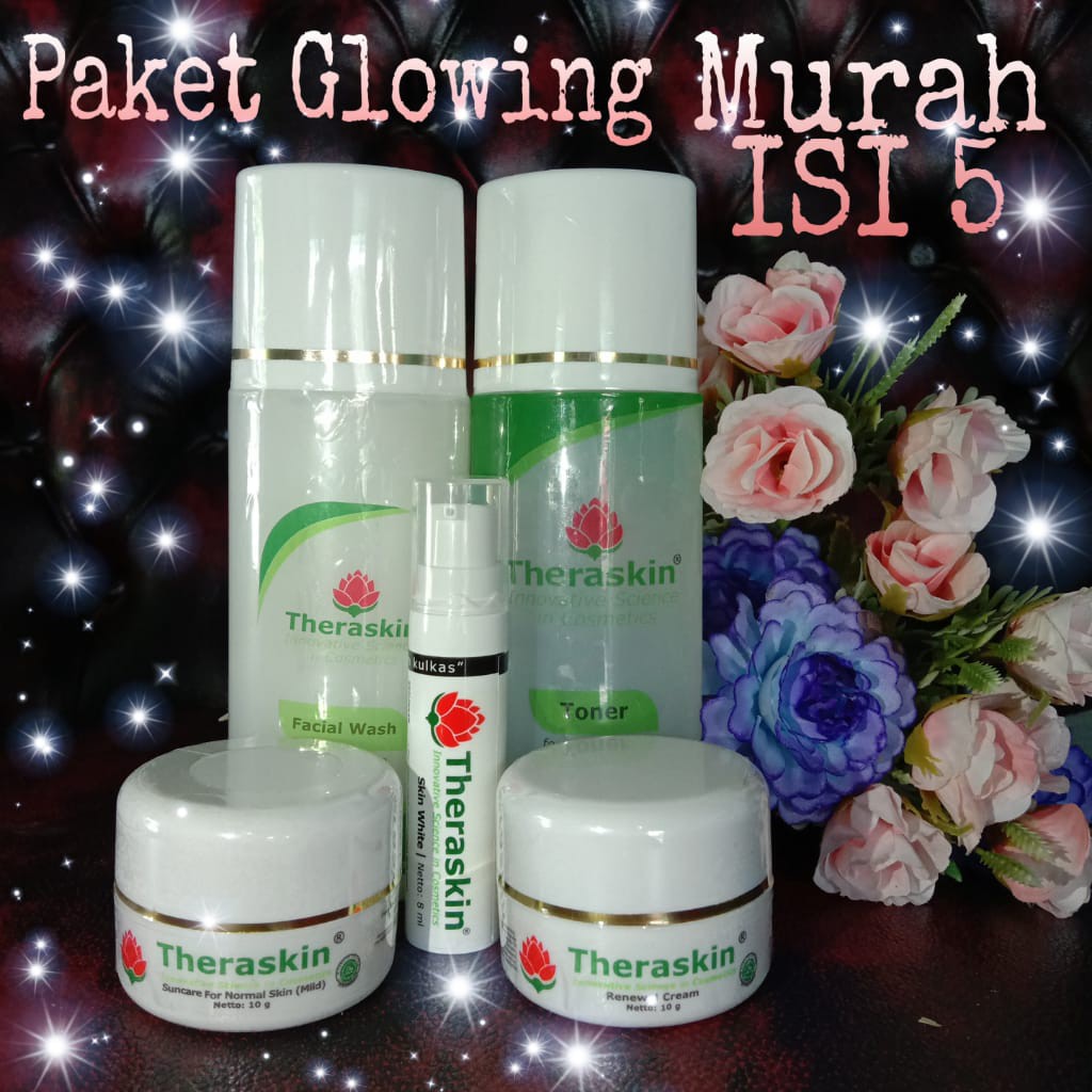 Paket Glowing Theraskin BPOM Isi 5
