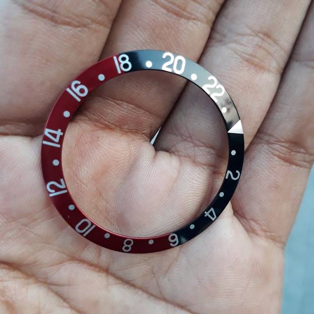Ring bezel insert Rolex gmt black red ring jam tangan rolex gmt .